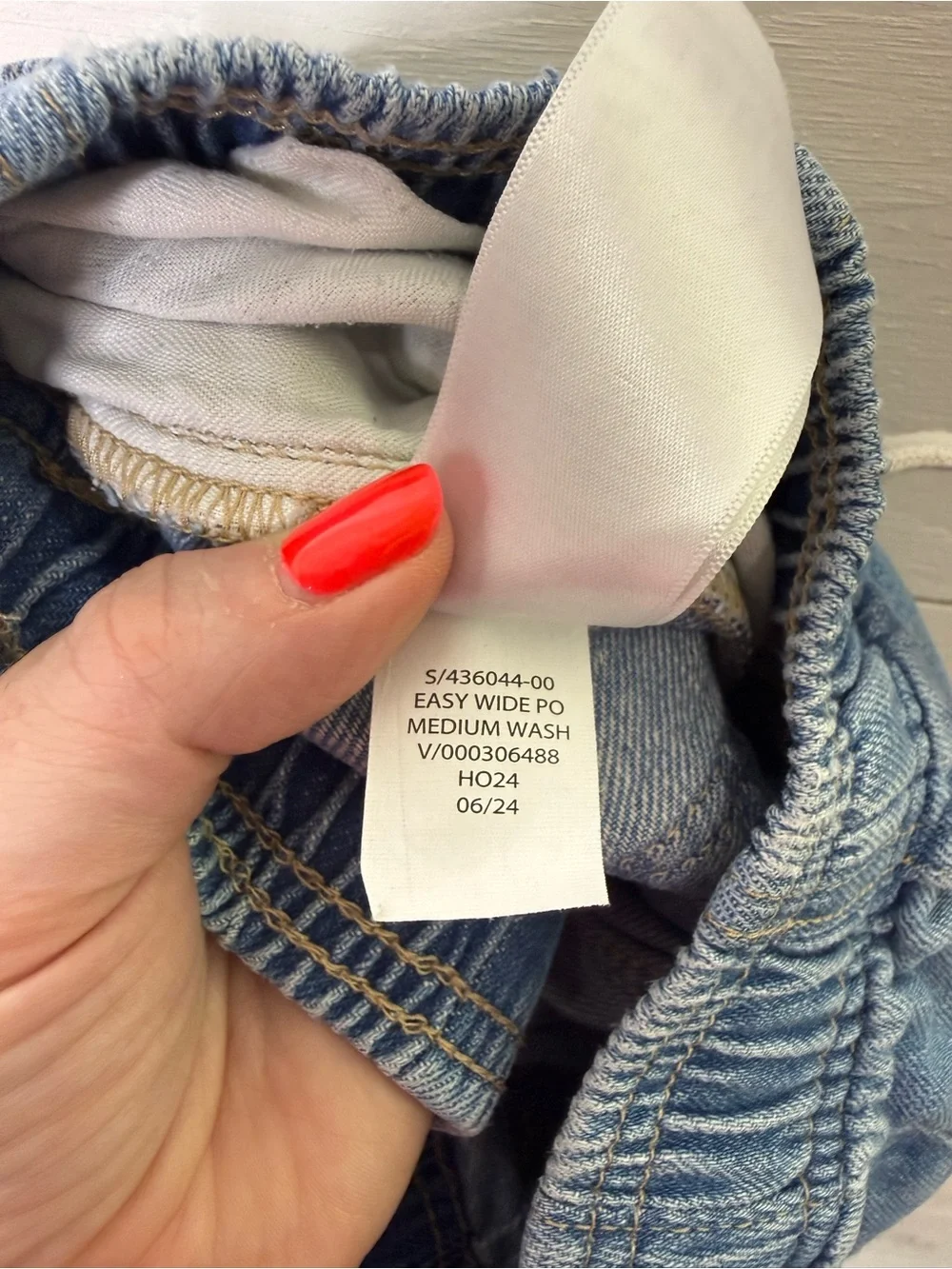 GAP Denim • Kids Easy Wide-Leg Pull-On Jeans in Faded Blue Size Small